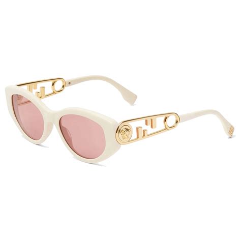 fendi sunglasses white frame